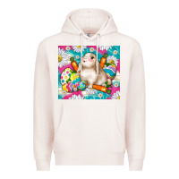 Pale Pink easter day rabbit Premium Hoodie - TumblerDesignByShophia
