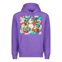 Purple easter day rabbit Premium Hoodie - TumblerDesignByShophia