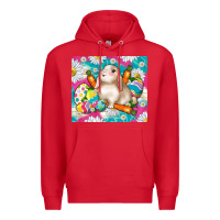 Red easter day rabbit Premium Hoodie - TumblerDesignByShophia