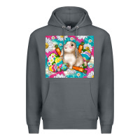 Rock easter day rabbit Premium Hoodie - TumblerDesignByShophia