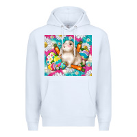 White easter day rabbit Premium Hoodie - TumblerDesignByShophia