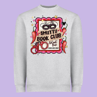 Smutty Book Club Admit One Good Girls Only Heavyweight Sweatshirt Designed By Maliassmallbusiness