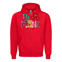 Red valentine's day be mine tedybear Zipper Hoodie - RanaPortraitStore