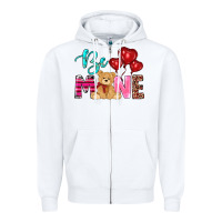 White valentine's day be mine tedybear Zipper Hoodie - RanaPortraitStore