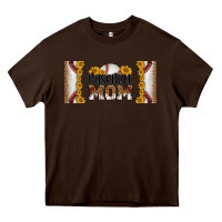 Chocolate Brown leopard baseball mom 16oz libbey glass Heavy Core Tee - HRA Design Shop