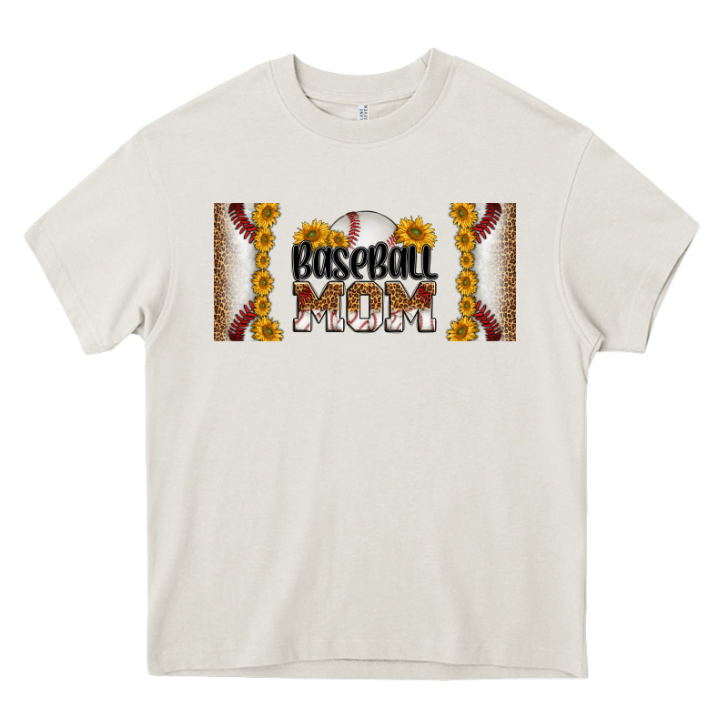 Leopard Baseball Mom 16oz Libbey Glass Heavy Core Tee by HRA Design Shop | Teevron