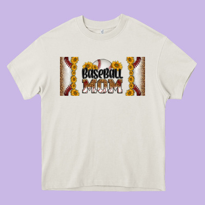 Leopard Baseball Mom 16oz Libbey Glass Heavy Core Tee Designed By Hra Design Shop