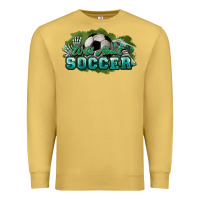 Antique Gold Wild about Soccer Premium Sweatshirt - HowdyJamesFarm