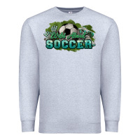 Heather Grey Wild about Soccer Premium Sweatshirt - HowdyJamesFarm