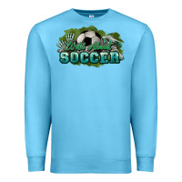 Ocean Blue Wild about Soccer Premium Sweatshirt - HowdyJamesFarm