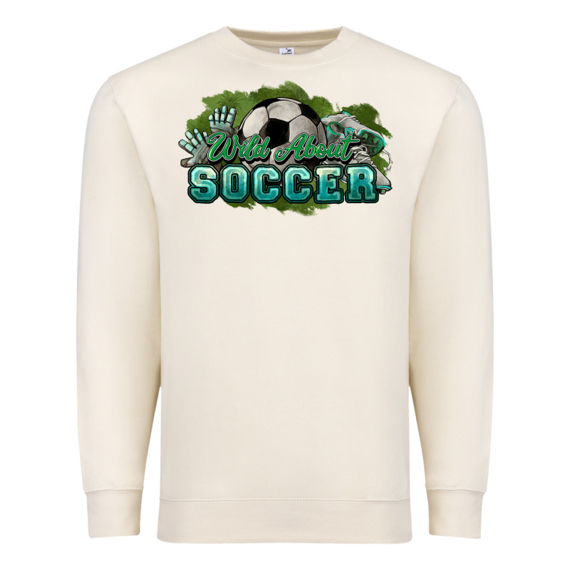 Wild About Soccer Premium Sweatshirt by HowdyJamesFarm | Teevron