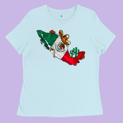Mexico Ladies Tee Designed By Cowhidedigitalart