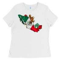 White mexico Ladies Tee - CowhideDigitalArt