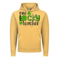 Vintage Mustard st. patrick's day one lucky teacher Vintage Hoodie - RanaPortraitStore