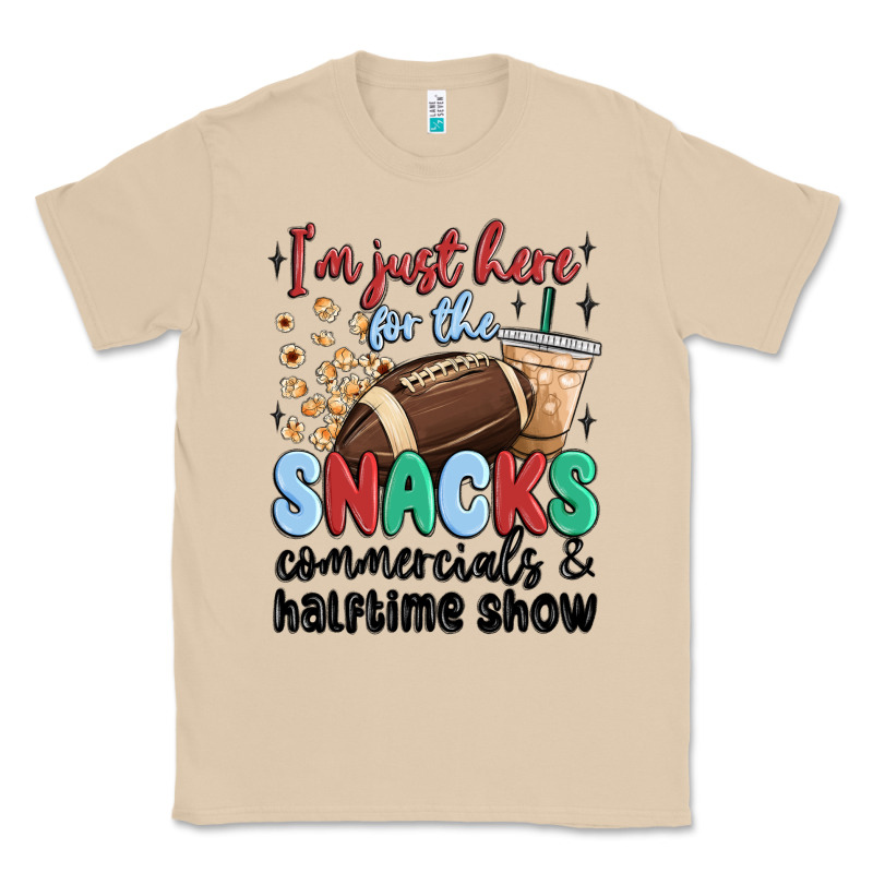 Im Just Here For The Snacks Commercials And  Halftime Show Classic Tee by MaliasSmallBusiness | Teevron