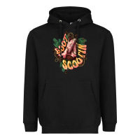 Black Boots scootin Heavyweight Hoodie - HowdyJamesFarm