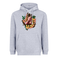 Heather Grey Boots scootin Heavyweight Hoodie - HowdyJamesFarm