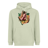 Matcha Boots scootin Heavyweight Hoodie - HowdyJamesFarm