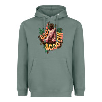 Sage Boots scootin Heavyweight Hoodie - HowdyJamesFarm