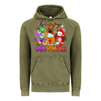 Vintage Olive Happy Hallothanksmas coffee cups Vintage Hoodie - NancyCooperArtShop