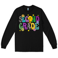 Black second grade Long Sleeve Tee - NancyCooperArtShop