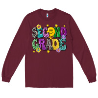 Burgundy second grade Long Sleeve Tee - NancyCooperArtShop