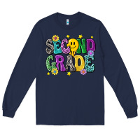 Navy second grade Long Sleeve Tee - NancyCooperArtShop