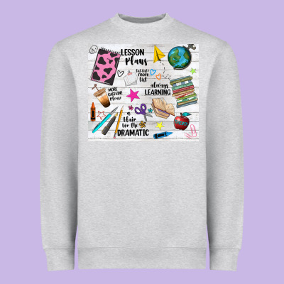 Teacher Always Learning Heavyweight Sweatshirt Designed By Nancycooperartshop