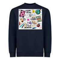Navy teacher always learning Heavyweight Sweatshirt - NancyCooperArtShop