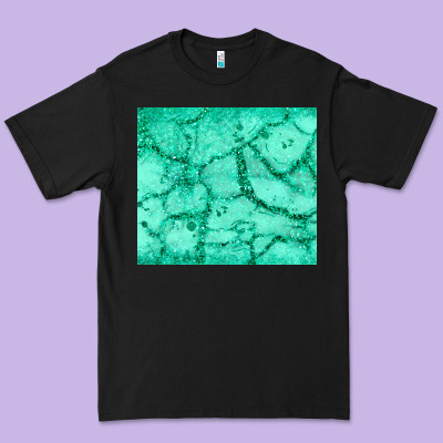Green Glitter Premium Tee Designed By Jahusdesignshop