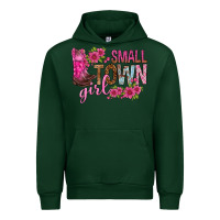 Forest Green small town girl with flowers bbs Urban Hoodie - BundleAndBundleShop