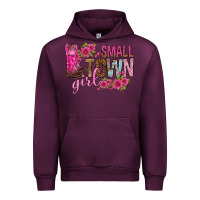 Mauve Wine small town girl with flowers bbs Urban Hoodie - BundleAndBundleShop