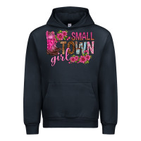 Navy small town girl with flowers bbs Urban Hoodie - BundleAndBundleShop