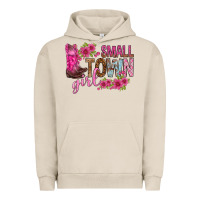 Pigment French Oak small town girl with flowers bbs Urban Hoodie - BundleAndBundleShop