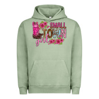 Pigment Oil Green small town girl with flowers bbs Urban Hoodie - BundleAndBundleShop