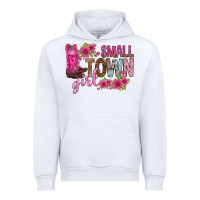 White small town girl with flowers bbs Urban Hoodie - BundleAndBundleShop