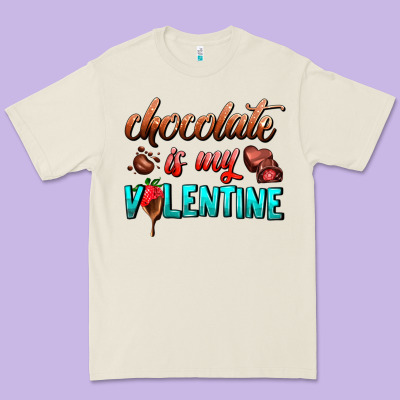 Chocolate Is My Valentine Premium Tee Designed By Adodesignshop