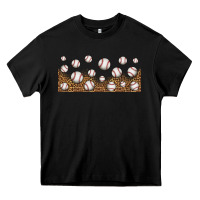 Black leopard baseball 16oz libbey glass Heavy Core Tee - HRA Design Shop
