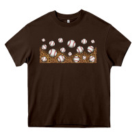 Chocolate Brown leopard baseball 16oz libbey glass Heavy Core Tee - HRA Design Shop