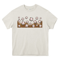 Cream leopard baseball 16oz libbey glass Heavy Core Tee - HRA Design Shop