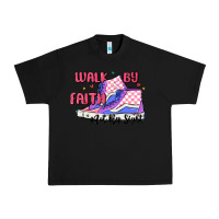 Black walk by faith Urban Heavy Tee - MaliasSmallBusiness