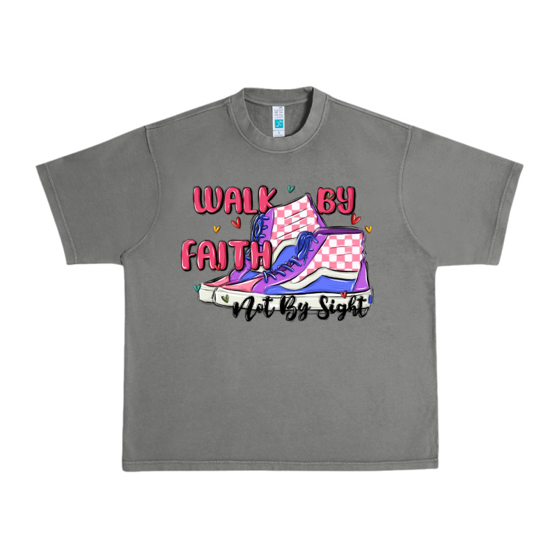 Walk By Faith Urban Heavy Tee by MaliasSmallBusiness | Teevron