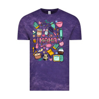 Cloud Purple can't talk right now doing mama stay at home stuff Vintage Tee - MaliasSmallBusiness