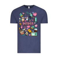 Vintage Denim can't talk right now doing mama stay at home stuff Vintage Tee - MaliasSmallBusiness