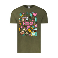 Vintage Olive can't talk right now doing mama stay at home stuff Vintage Tee - MaliasSmallBusiness