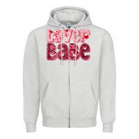 Dove Grey lover babe Zipper Hoodie - RanaPortraitStore