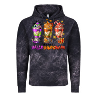Cloud Black Happy Hallothanksmas coffee cups Vintage Hoodie - NancyCooperArtShop