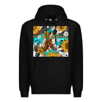 Black cowhide aztec horse Premium Hoodie - TumblerDesignByShophia
