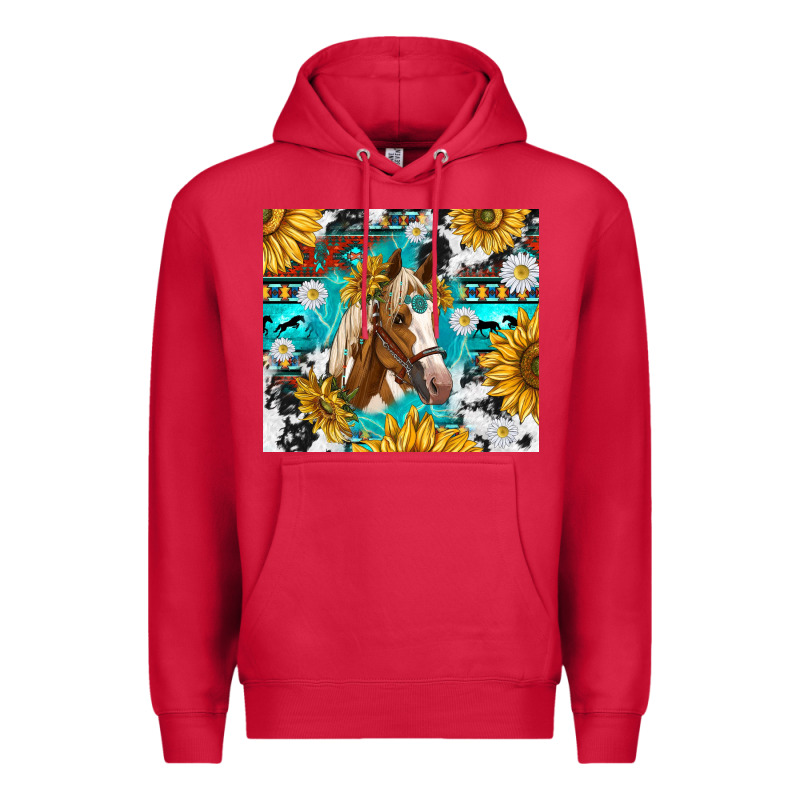 Cowhide Aztec Horse Premium Hoodie by TumblerDesignByShophia | Teevron