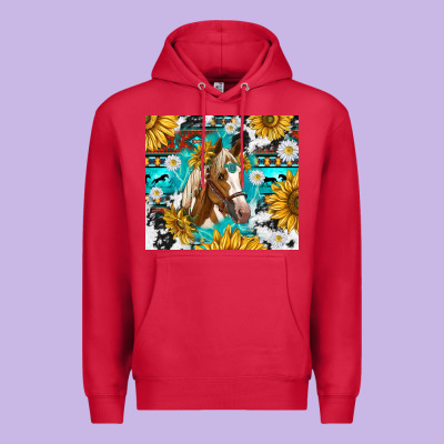 Cowhide Aztec Horse Premium Hoodie Designed By Tumblerdesignbyshophia